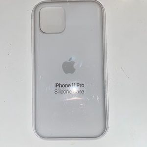 iPhone 11pro white silicon case